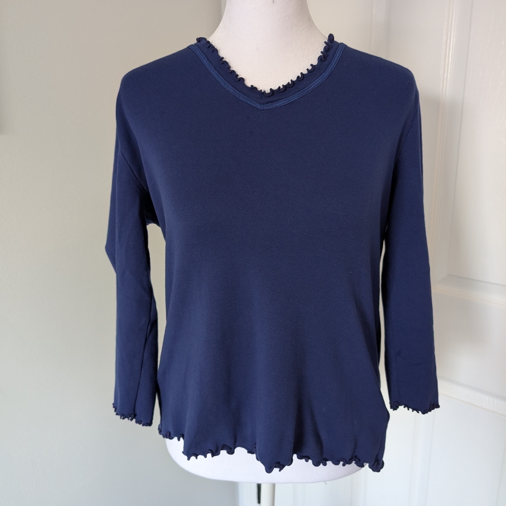 Liz Claiborne Lightweight Navy Blue Women's Summer Sweater